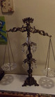Vintage Crystal Scales Of Justice Large 25  Tall Glass Metal