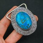 Turquoise Gemstone 925 Sterling Silver Handmade Jewelry Belt Buckle Fine Gift