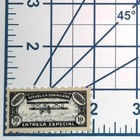 Dominican Republic Special Delivery Stamp Sticker Vintage Biplane Aviation Decal