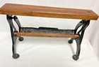 Vintage Farm House  General Store Counter Top Wood   Cast Iron Paper Holder