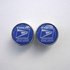Vintage Trek  United States Postal Service  Chrome Racing Bar Plugs  Caps  Repro