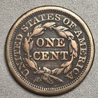 1851 Braided Hair Large Cent Vf  Details   b191