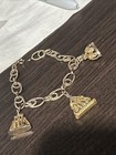 Vintage Bracelet Gold Filled French Fix Hallmark 3 Victorian Gf Wax Seal Fobs
