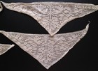 Antique Vintage Crocheted Lace Lot White Ivory Cream Ecru Handmade Collar