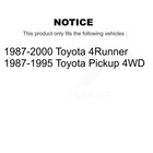 Rear Brake Drum Shoes And Spring Kit Complete Set For Toyota 4runner Pickup 4wd