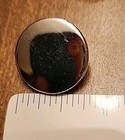 Vintage Metal Chrome Buttons Lot Of Nine Matching For Coat Or Other Clothes  75 