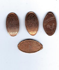 Uncirculated Copper Pre1982 Prayer Jesus Elongated Penny Set Of 4 Vintage