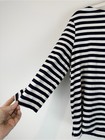 Amour Vert Navy And White    super Mamam    Striped Long Sleeve Tee M