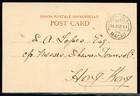 Macau 1911 Sc  162 Affixed On Reverse Of A Upu Postcard 13 Aug 1911 To Hong Kong