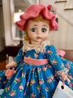8   hard Plastic Little Miss Muffet752madame Alexander Vintage Doll box rare Dress