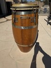 Gon Bops Vintage 11  Conga Drum Oak Wood Banded Rawhide Head Arizona Clean 