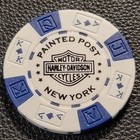 American Twin Hd   New York  white Akqj  Harley Davidson Poker Chip - Closed