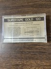 Vintage Audio Cassette Tape Realistic Super Tape Gold 120 Cat  No  44-923 New
