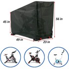 Black Exercise Bike Cover Waterproof Oxford Fabric Indoor   Outdoor Draw String