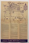 Tourist Map  1940s Salt Lake City - Utah - Gray Line Motor Tours - Sightseeing