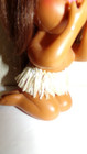 Vtg Little Brown Gal Hawaiian Hula Blowing Kisses Girl Doll Hard Plastic