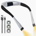 New Gray Rechargeable Led Neck Light Book Light Reading In Bed Crafting Camping 