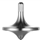 Stainless Steel Spinning Top   Exquisite Perfect Balance Well Made Metal Desk   