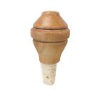 Wine Bottle Stopper Cork Wood Hand Carved Handmade Lot Of 8