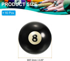 2-1 4   8 Ball Billiard Replacement Ball  16 Pack Pool Table Ball Pool Ball Stan