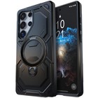 Black Shockproof For Samsung Galaxy S22 Ultra 5g Hybrid Case Rubber Ring Cover