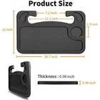 New Car Steering Wheel Tray Desk 2 Sided For Laptop Drink Food Work Table Holder