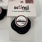 Scunci Fine Hair Elastics No-damage Black 15 Pcs Lot Of 2
