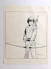Young Green Arrow Dan Adkins  1986 Signed Original Art Dc Comics Nice Tight Work