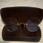 Vintage Round 1 10 12k Gold Filled Eyeglasses With Leather Case  