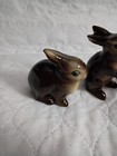 Trio Of Vintage Goebel Bunny Rabbit Figurines West Germany Made Set Of 3