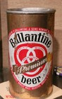 1965 Ballantine Straight Steel Early Fan Tab Beer Can Newark New Jersey  Empty