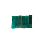 Set Of 6 Green Polished Stone  onyx   Curved Chopstick Rests Elegant