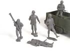 Lot  Gray German Infantrymen Wwii  Marx Cts Toy Soldiers Figures And Vehicle