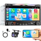 Wireless Double Din Car Stereo Radio With Cd dvd Player  7 Inch Double Din