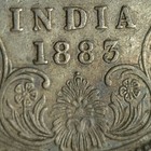Semi Key Date Rare British India Victoria Silver Rupee 1883 Dot Bombay Mint Mh6