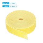 Velvet Ribbon 1 Inch X 5 Yard Single Face Spool Lemon Yellow
