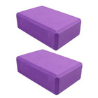 2pcs Eva Foam Yoga Blocks Gym Brick Stretch Exercise Fitness Dance Training Tool