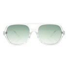 Unisex Retro Fashion Sunglasses Flat Top Racer Pilot Translucent Colors Uv400