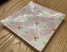Pickleball Glass Square Trinket Tray 6   x6   