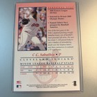 2001 Donruss Studio Private Signings C c  Sabathia Rookie Auto Autograph