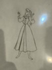 1959 Disney Sleeping Beauty Briar Rose Original Production Drawing Cgc Art