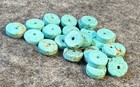 15 Turquoise Discs Indian Trade Beads Navajo Indian 1800 s