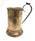 Imperial Russian 84 Silver Miniature Cup Art Nouveau Gilded Stamped