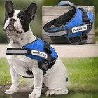 Nobleza Dog Harness Vest  No Pull With Handle Soft Padding Blue Medium New 