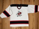Vintage 90s Ccm Maska Albany River Rats Ahl Hockey Jersey Men L Made In Usa