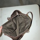 Coach Signature Brown Beige Zip Tote  Double Handles  Pockets  Lined