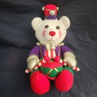 Plush Teddy Bear Avon Benson Drummer Christmas Toy Stuffed Animal Vintage 1994