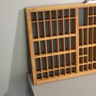 Hamilton Shadow Box Kelsey Wooden Letterpress Printer s Type Case Tray W  Handle