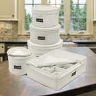 Sorbus Dinnerware Storage 5-piece Set Service For 12-fine China Case Protection