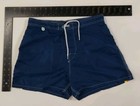 Sundek Men s Blue Striped Swim Shorts Trunks Size 29 Drawstring Back Pocket